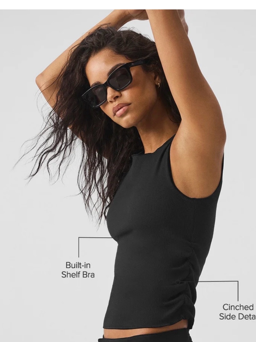 NWT ALO Yoga Ribbed En Pointe Tank